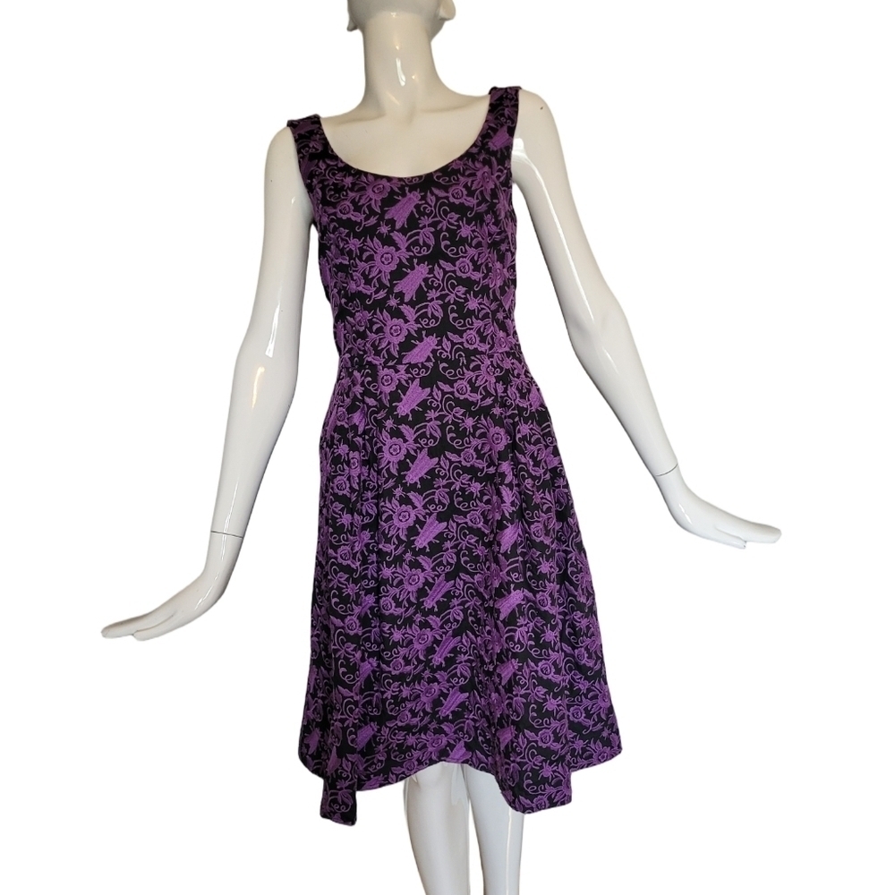Vintage Betsey Johnson Bug Embroidered Dress, VGUC, Size 8